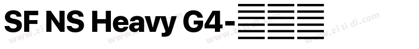 SF NS Heavy G4字体转换